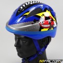 Capacete de bicicleta infantil Car azul