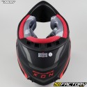 Helmet cross Nox X633 Airshock matte black and red