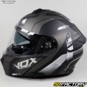 Casco modular Nox NXNUMX Cruzr blanco y negro mate