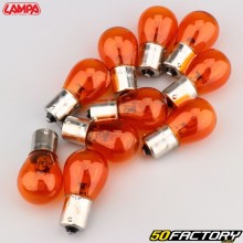 Bombillas de señal de giro BAUXNUMXS XNUMXV XNUMXW Lampa  naranjas (paquete de XNUMX)