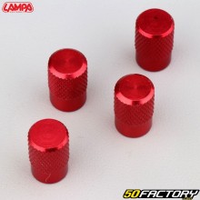 Tapas de válvulas Lampa Sport-Cap rojas (juego de XNUMX)