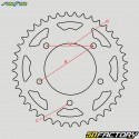 Crown XNUMX aluminum teeth XNUMX Husqvarna CR, TC XNUMX, KTM SX  XNUMX, XNUMX... Sunstar  Orange