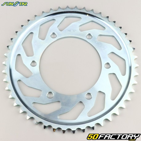 Couronne 46 dents acier 530 Kawasaki GPX R 500, GPZ R 600, Suzuki GSX R 1000... Sunstar grise