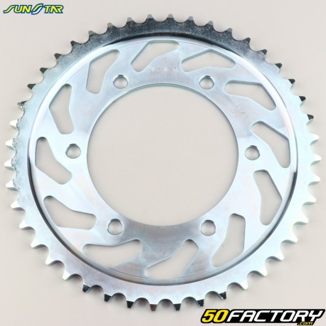 Couronne 44 dents acier 530 Kawasaki GPX R 500, GPZ R 600, Suzuki GSX R 1000... Sunstar grise