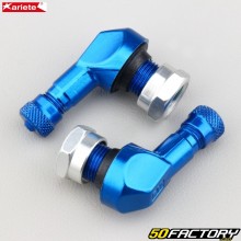 Valves coudées alu Ariete 11.3 mm bleues