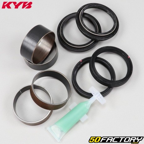 Retentores de óleo e tampas de poeira do garfo (com buchas) Honda CRF 450 R, Kawasaki KXF 450 (2013 - 2014) KYB (kit de reparo)