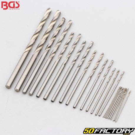 Brocas de acero HSS de titanio BGS de XNUMX-XNUMX mm (paquete de XNUMX)