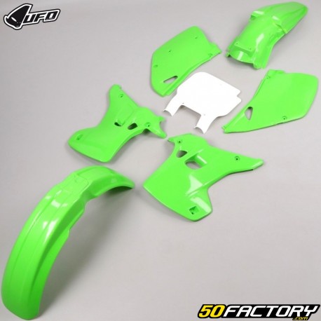 Fairing kit Kawasaki KX 125, 250 (1992) UFO green and white