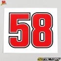 Sticker number 58 Marco Simoncelli