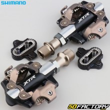 Pedales automáticos SPD para bicicleta VTT Shimano XTR PD-MXNUMX negros