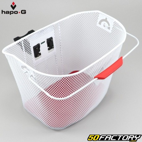 Bike front basket with M attachmentTS 3 universal Hapo-G white