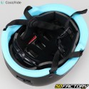 Genial casco de ciclismoRide negro mate y azul