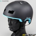 Genial casco de ciclismoRide negro mate y azul