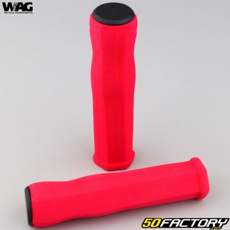 Wag Bike Grips Hexagon  red neoprene