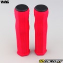 Manopole per bici Wag Hexagon neoprene rosso