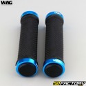 Puños Wag Bike Grip persona negra y azul