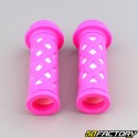 100 mm pink and white children&#39;s bicycle grips