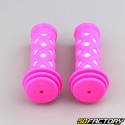 100 mm pink and white children&#39;s bicycle grips