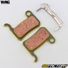 Organic bicycle brake pads type Shimano XTR BR-M975... Wag Bike