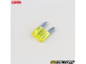 20A Mini-Flachsicherungen Lampa gelb (viel 100) - Motorradteil