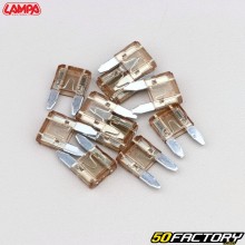 Brown 7.5A mini flat fuses Lampa (batch of 10)
