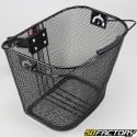 Black bicycle front basket with V1 bracket