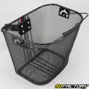 Black bicycle front basket