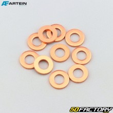 Ø6 mm copper drain plug gaskets Artein (batch of 10)