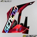 Kit decorativo Derbi Senda, Gilera SMT, RCR  (Desde XNUMX) Gencod  holográfico negro y rojo