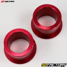 Separadores rueda trasera Honda CR XNUMX, XNUMX (XNUMX - XNUMX), CRF XNUMX R... (desde XNUMX) Scar  rojo