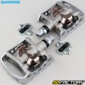 Pedales semiautomáticos SPD para bicicleta de montaña Shimano PD-MXNUMX plata