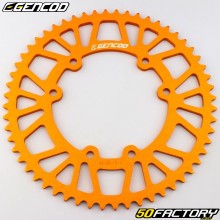 Rear sprocket 56 aluminum teeth 420 Derbi,  Rieju,  Yamaha,  Peugeot... Gencod Orange