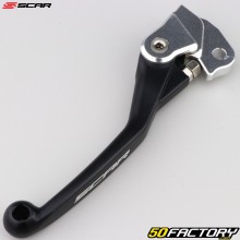 Kawasaki KX Folding Clutch Lever 65 (since 2000), 85 (since 1998), 125 (1990 - 2005)... Scar Black Flex