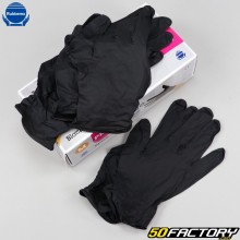 Rubberex Mechanic Disposable Nitrile Gloves Pro 5G black (pack of 100)