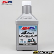 Huile moteur 4T 10W40 Amsoil Scooter 100% synthèse 946 ml