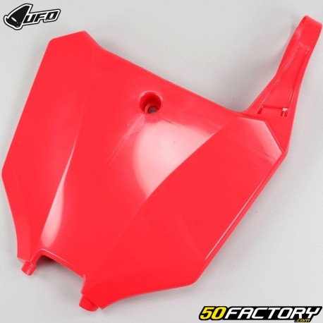 Placa dianteira Honda CRF 250 R (desde 2022), 450 R (desde 2021) UFO vermelho