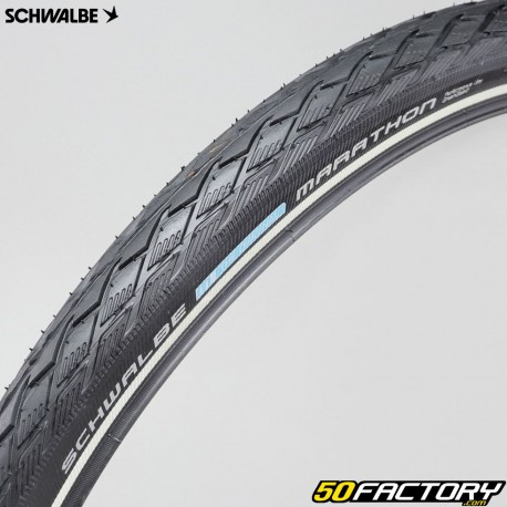 Pneu de bicicleta XNUMXxXNUMX (XNUMX-XNUMX) Schwalbe Marathon GreenGuard listras reflexivas