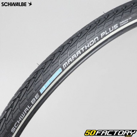 Schwalbe Marathon Plus puncture-proof bicycle tire 700x28C (28-622) reflective stripes