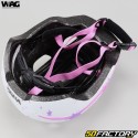 Capacete de bicicleta infantil Wag Bike Stars branco e rosa