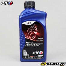 Óleo do motor 4T 5W40 ELF Moto 4 Pro Tech semi-sintetico 1L