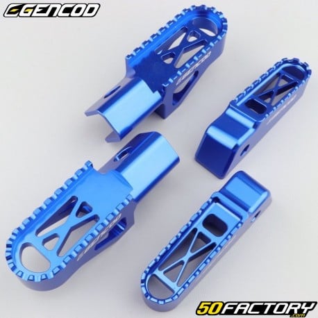 Front and rear foot pegs Derbi Senda,  Gilera SMT,  Aprilia SX ... Gencod blue