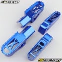 Front and rear foot pegs Derbi Senda,  Gilera SMT,  Aprilia SX ... Gencod blue