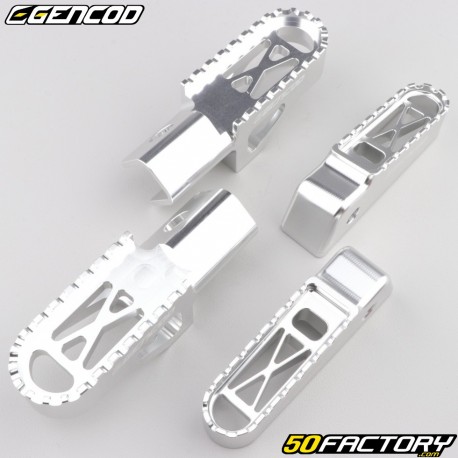 Front and rear foot pegs Derbi Senda,  Gilera SMT,  Aprilia SX ... Gencod gray