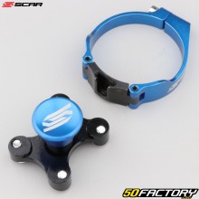 Gabelblock Ø53.4 mm 1 Position Yamaha YZ 65 (seit 2018), 85 (seit 2002), 125 (seit 2008)... Scar blau