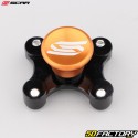 Bloco do garfo Ã˜45.4 mm 1 posiÃ§Ã£o KTM SX 50 (2017 - 2020), 65 (desde 2002)... Scar Laranja