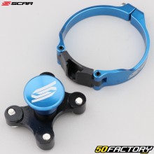 Bloco do garfo Ø58.4 mm Posição 1 Husqvarna TC, FC, KTM SX, SX-F 250, 350... Scar azul