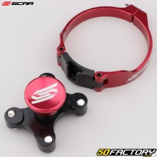 Bloco do garfo Ø58.4 mm Posição 1 Husqvarna TC, FC, KTM SX, SX-F 250, 350... Scar vermelho