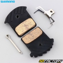 Pastilhas de freio de metal sinterizado de bicicleta com aletas Shimano J04C