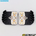 Pastillas de freno de metal sinterizado para bicicleta con aletas Shimano H03C