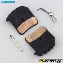 Pastilhas de freio de metal sinterizado para bicicleta com aletas Shimano HXNUMXC